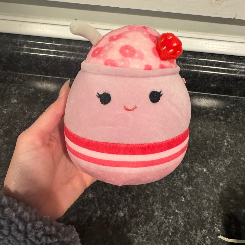 Squishmallow 5" Marlene Pink Strawberry Cereal Mystery Squad Dessert Edition